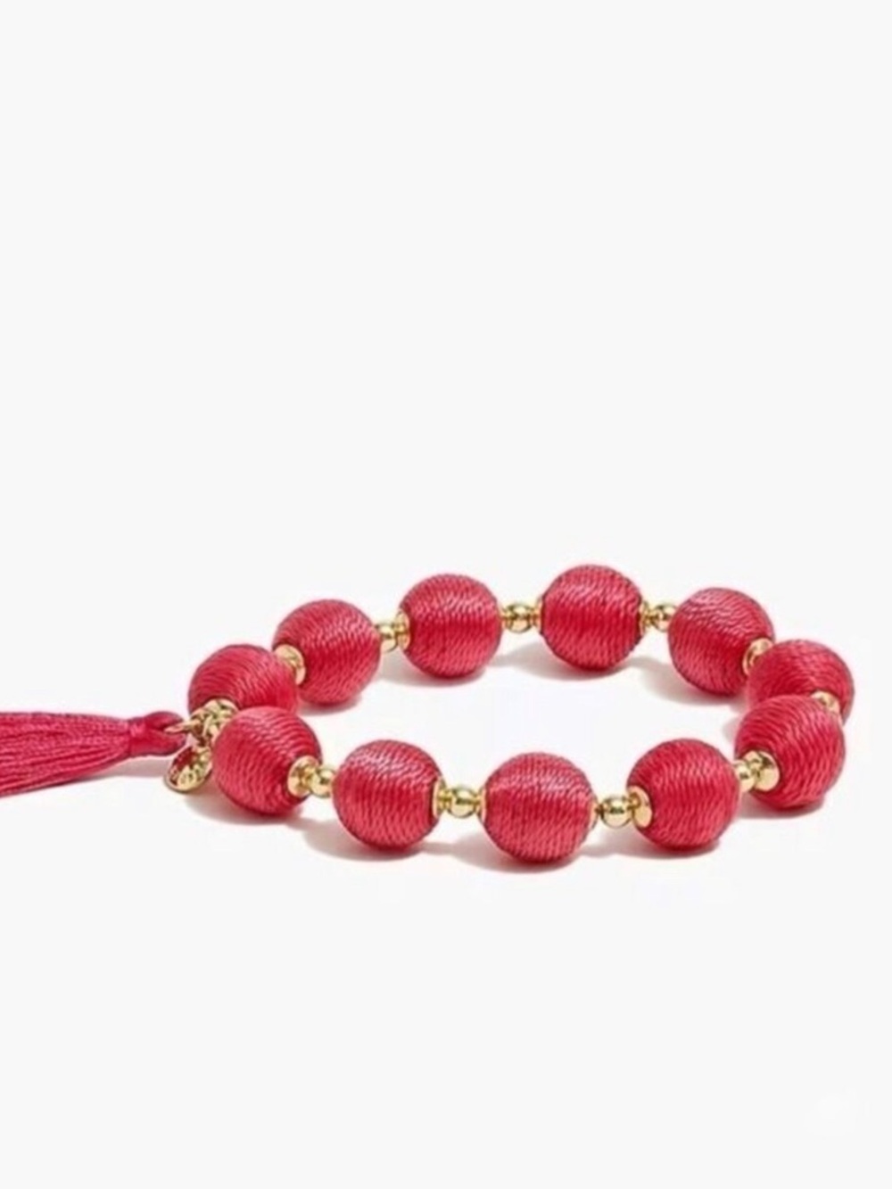 J. Crew Pink Thread-wrapped Bracelet NWT